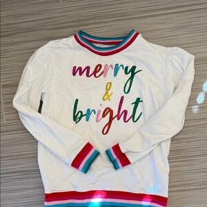 Merry & Bright White Sweatshirt
